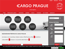 Tablet Screenshot of cargoprague.cz