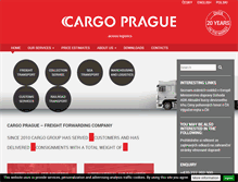 Tablet Screenshot of cargoprague.com